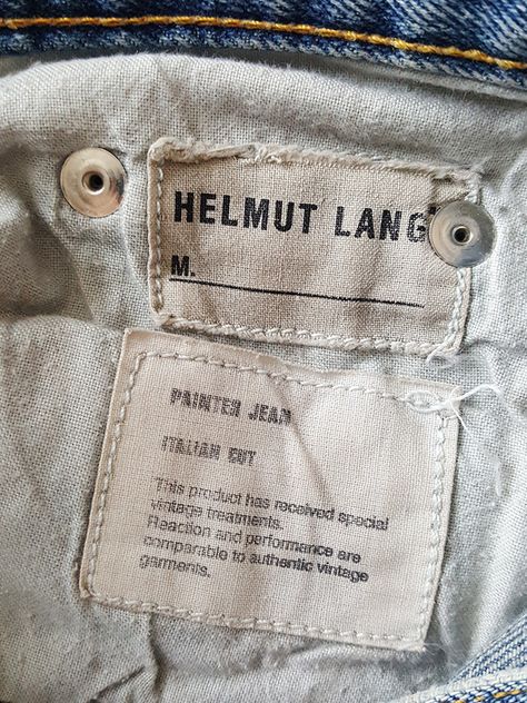 Painter Jeans, Helmut Lang Jeans, Vintage Wash Jeans, Raw Denim Jeans, Classic Boots, Raw Denim, Washed Denim, White Paint, Helmut Lang