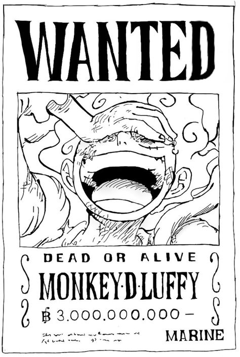 One Piece Poster Black And White, One Piece Manga Art Black And White, One Piece Wallpaper Black And White, Luffy Black And White, Black And White Anime Manga, Luffy Wanted Poster, Manga Art Black And White, One Piece Manga Panels, Aesthetic Wallpaper For Phone