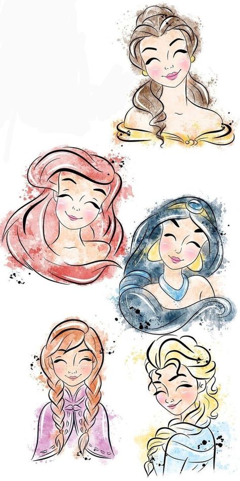 Disney Tattoo Drawings, Watercolor Disney Tattoo, Disney Sketch Tattoo, Disney Tattoo Flash, Disney Flash Tattoo, Flash Tattoo Disney, Disney Watercolor Tattoo, Disney Characters Tattoos, Princess Watercolor