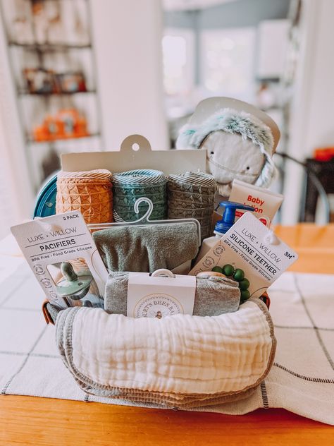 Baby Shower Boy Gifts Basket, Baby Shower Gift Basket For Boys, Baby Boy Shower Gift Ideas, Baby Shower Crate Gift Basket For Boy, Baby Shower Crate Gift Basket Baby Boy, Small Baby Shower Gifts, Baby Boy Gift Ideas, Gender Neutral Baby Gifts Basket, Bday Basket