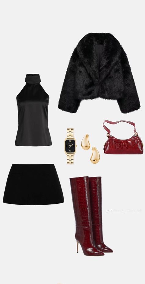 Classy Bar Outfit, Jazz Night Outfit, Club Outfits Classy, Bar Night Outfit, Leather Top Outfit, Club Outfit Night, Slasher Summer, Vampire Style, Jazz Outfits