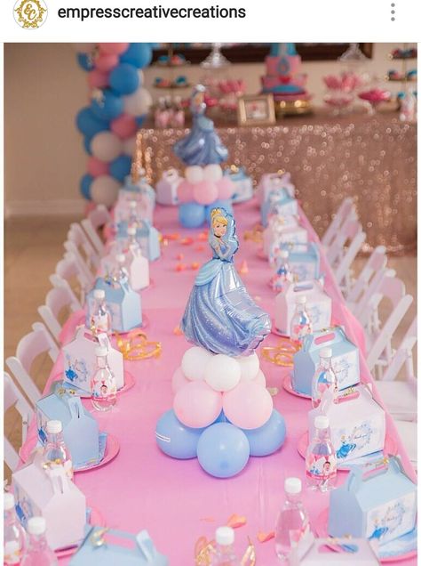 Princess Birthday Table Decorations, Cinderella Table Setting, Disney Princess Birthday Table Decor, Princess Birthday Party Table Set Up, Cinderella Party Table Decor, Disney Princess Kids Table, Elsa Table Decorations, Disney Princess Party Table Decor, Cinderella Birthday Centerpieces