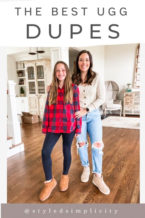 Best UGG dupes under $50! On sale they are under $30! Mini Boots Outfit, Ugg Mini Boots Outfit, Mini Uggs Outfit, Ugg Mini Boots, Mini Boots, Fall Transition Outfits, Ugg Mini, Taupe Color, Fall Style