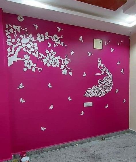 Wall panting ideas Wall Stencil Designs For Hall, Textured Wall Paint Designs For Hall, Royal Paint Wall Design For Bedroom, Royal Play Asian Paints Design Bedroom, Royal Play Asian Paints Design For Hall, Royal Paint Wall Design For Living Room, Stencil Designs Wall Living Room, Living Room Paint Color Ideas Indian, Center Table Decor Ideas