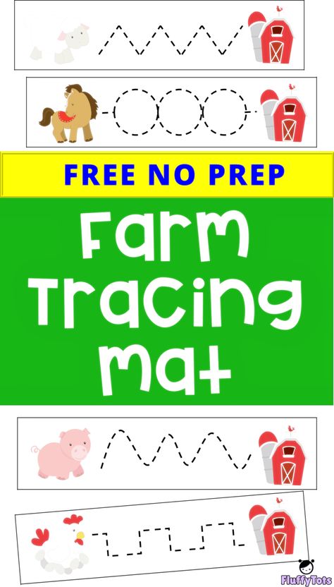 Tracing Lines Activities, Farm Activities Preschool, Farm Animals Preschool, Farm Animals Activities, Farm Theme Preschool, Farm Preschool, Preschool Tracing, Preschool Centers, Pre Writing Activities