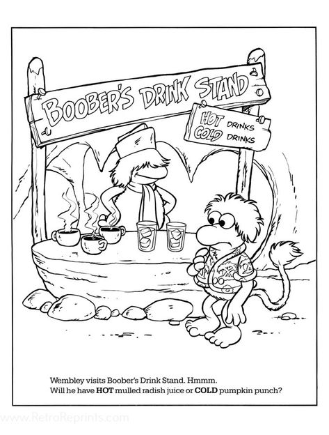 Rock Coloring, Opposite Colors, Fraggle Rock, Activity Pages, Coloring Activity, Jim Henson, Color Activities, Coloring Book Pages, Us Images