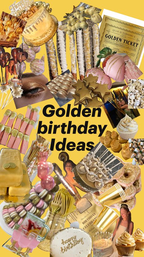 Golden Birthday Ideas, Golden Ticket, Golden Birthday, Front Gates, 12th Birthday, Birthday Ideas, Happy Birthday, Birthday