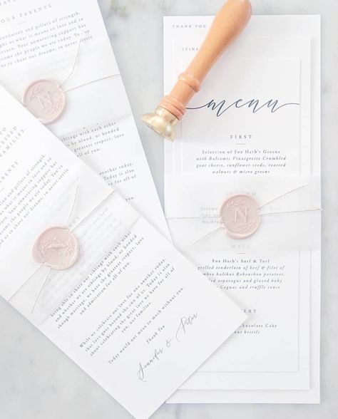 WaxSeals.com on Instagram: “Menu’s & Monograms 😍 . Designed by @lupindesignstudio, this Custom Monogram Wax Stamp and Champagne Sealing Wax combination is so…” Sealing Wax, S Monogram, Wax Stamp, Seal Stamps, Wax Seal, Custom Monogram, Wax Seals, Diner, Champagne