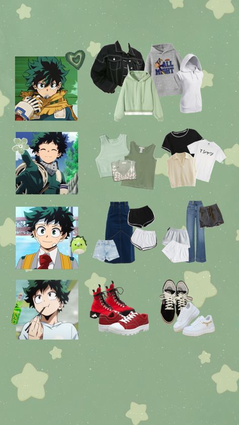 #bnha #myheroacademia #deku #greenoutfit #mha #bnhadeku #animeaesthetic #animevibes Deku Cosplay, Academia Outfits, Kpop Funny Bts, Fashion Inspiration Design, Green Outfit, Cosplay Outfits, Kpop Funny, Anime Outfits, My Hero