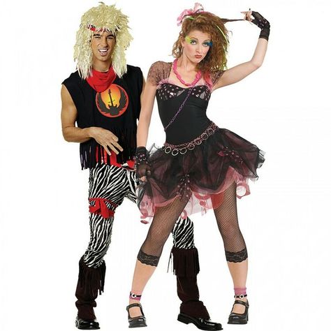 Image result for 80s couples costumes 80s Couples Costumes, 80s Couple Costume, 80s Couples, Couples Costumes Halloween, 80s Themed Outfits, Punk Costume, Couples Outfits, Fall Fashion Skirts, Couples Costume