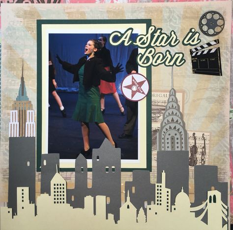 Musical theater production Annie scrapbook layout Theatre Scrapbook Ideas, Christmas Potatoes, Annie Musical, School Scrapbook Layouts, Fall Scrapbook Layouts, Collage Scrapbook, School Scrapbook, Fall Scrapbook, Music Theater