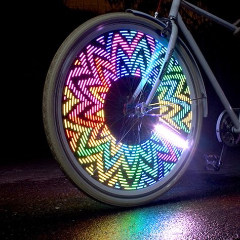 A fun and highly visible addition to traditional bike lights—the MonkeyLectric M232 Monkey Light bike wheel light. #REIGifts Monkey Light, Bicycle Spokes, Bike Headlight, Bicycle Wheels, Digital Light, Light Decoration, Bicycle Wheel, I Want To Ride My Bicycle, Bicycle Lights