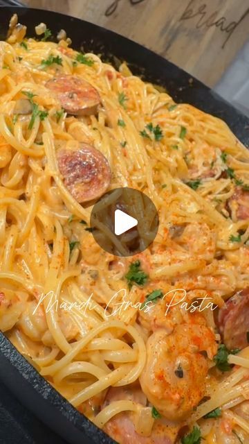 Mardi Gras Pasta, Shrimp Fettuccine, Shrimp Sausage, Mushroom Stew, Crab Boil, Pasta Ingredients, Creole Seasoning, Stewed Tomatoes, Seafood Pasta