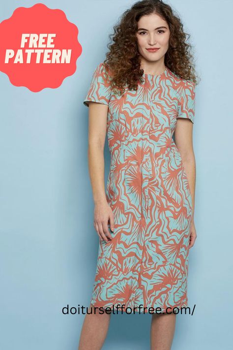 Maxi Dress Patterns Free, Free Dress Sewing Patterns, Shift Dress Pattern Free, Free Dress Patterns For Women, Summer Dress Patterns Free, Linen Sewing, Sewing Patterns Free Women, Home Ware, Dress Patterns Diy