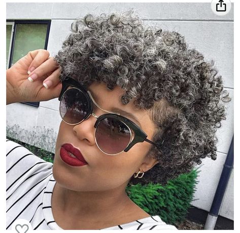 Highlights On African American Hair, Curly Hair Shaved Side, Grey Human Hair Wigs, Bang Bob, Grey Hair Extensions, Grey Wigs, Grey Hair Wig, Curly Wig With Bangs, Grey Hair Looks