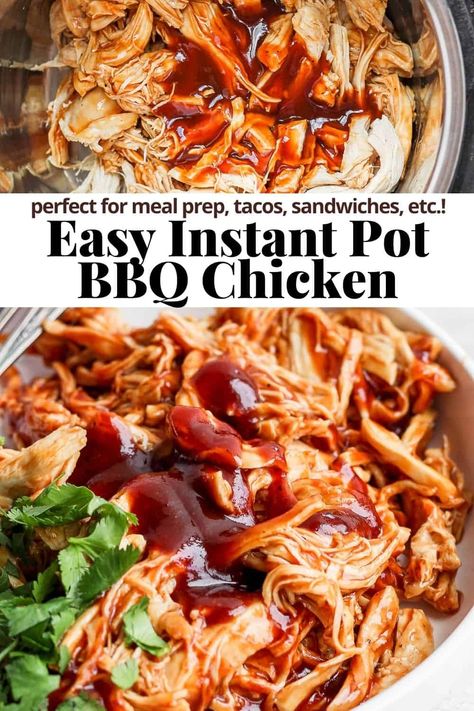 Instant Pot Bbq Chicken, Wooden Skillet, Weekend Meal Prep, Bbq Chicken Breast, Bbq Chicken Sandwich, Bbq Chicken Crockpot, Raw Chicken Breast, Bbq Chicken Recipes, Easy Weeknight Dinner