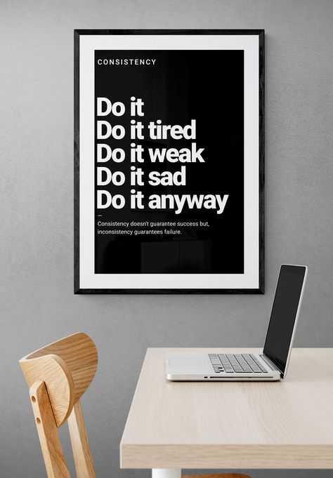 Micro Learning, Simple Apartment Decor, Simple Apartment, Office Posters, Day Motivation, Light Wall Decor, Design Motivation, Motivational Art Prints, Business Branding Inspiration