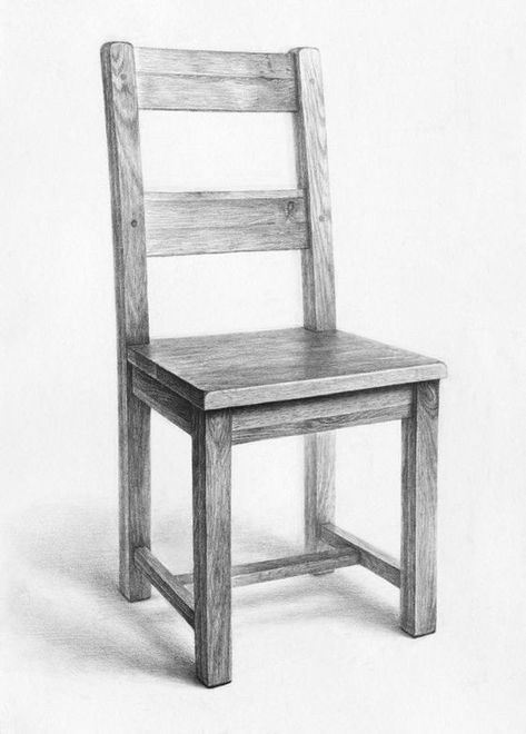 Stylo Art, Still Life Sketch, Drawing Furniture, Chair Drawing, Shading Drawing, Life Sketch, Geometric Shapes Art, Drawing Color, Pencil Shading