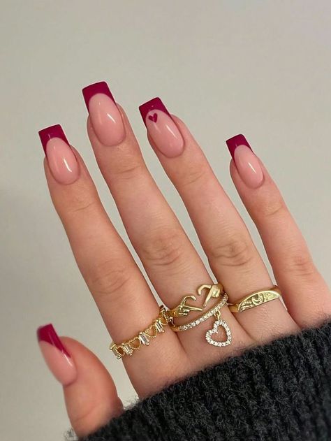 February Nails, Girly Acrylic Nails, Acrylic Nails Designs, Acrylic Nails Coffin Short, Short Acrylic Nails Designs, Short Acrylic, Square Acrylic Nails, Prom Nails, Fire Nails