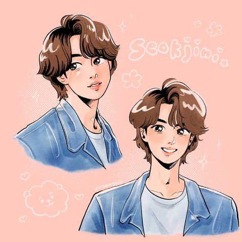 piang⁷ 🧚 king of hearts zine! 💐 on Twitter: "heartthrob 🤍 #seokjin #btsfanart… " Kim Seok Jin, King Of Hearts, Chibi Drawings, Bts Aesthetic Pictures, Bts Drawings, Bts Chibi, Kpop Fanart, Bts Jin, Cartoon Art Styles