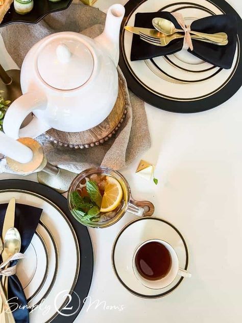 Looking for ways to celebrate your Mom this year? Here are 7 easy ways to host an afternoon tea party for Mother's Day brunch. #afternoonteaideas #afternoontea #hightea #afternoonteaparty #teaparty #teapartyideas #mothersday #mothersdaybrunch #afternoonteatablesetting #tablesettingideas #centerpieceideas #centerpieceideasforhome #tabledecorations #tabledecorideas #teapartydecorations