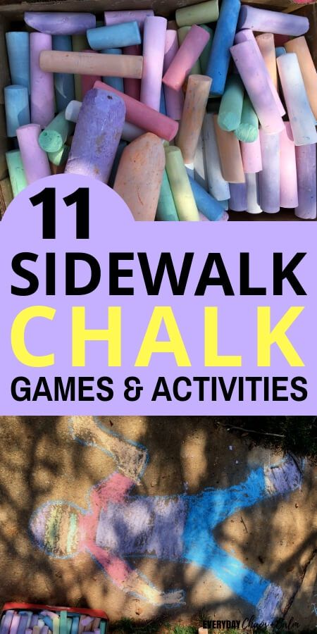 Simple modifications on games using sidewalk chalk make these 11 fun sidewalk chalk games and activities! Get your kids outside and enjoy some family fun together! Great for preschoolers, toddlers, and big kids! Sidewalk Chalk Activities, Sidewalk Chalk Games, Kids Playing Outside, Outside Activities For Kids, Chalk Activities, Family Night Activities, Dots And Boxes, Pen And Paper Games, Playing Outside