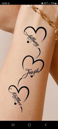 Children Name Tattoo Ideas For Women, Kids Name Tattoo Ideas Mothers, Kid Name Tattoo Ideas Mothers, Kids Name Tattoo Ideas, Kids Name Tattoo, Mother Daughter Tat, Grandchildren Tattoos, Name Tattoo Ideas, Kid Name Tattoo