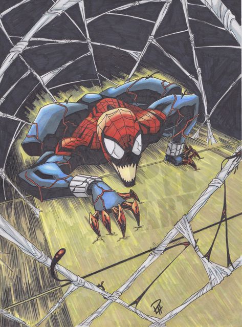 Spider Carnage by Pauljhill on @DeviantArt Spider Carnage, Superior Spiderman, Ryan Stegman, Daily Bugle, Carnage Marvel, Spiderman 1, Symbiotes Marvel, The Watcher, Scarlet Spider