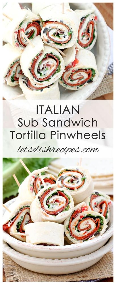 Italian Pinwheels, Mother Thyme, Tortilla Pinwheels, Meat Lover, Banana Peppers, Pinwheel Recipes, Sub Sandwiches, God Mad, Tailgate Food