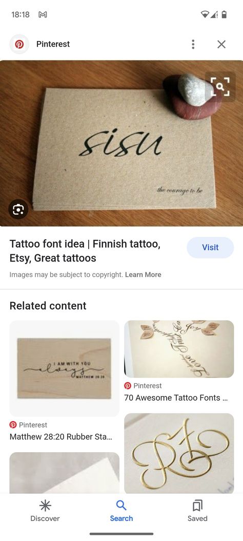 Sisu Tattoo, Finnish Tattoo, Tattoo Font, Great Tattoos, Tattoo Fonts, Tattoo Images, Cool Tattoos, Decorative Items, Tattoos