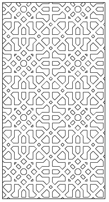 Arabic mashrabia pattern Mashrabia Design, Mosque Pattern, Interior Masjid, Arabic Pattern Design, Arabic Designs, Revit Families, Cnc Pattern, Architectural Pattern, Persian Architecture