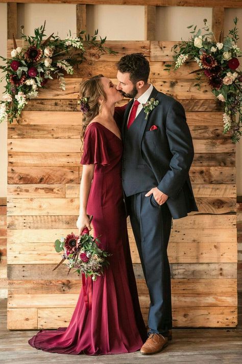 Burgundy Mums Wedding, Autumn Wedding Burgundy, Burgandy Wedding Dress, Burgundy Barn Wedding, Bouquet Wedding Burgundy, Burgundy Rustic Wedding, Rustic Burgundy Wedding, Maroon Wedding Dress, Burgundy Wedding Dress