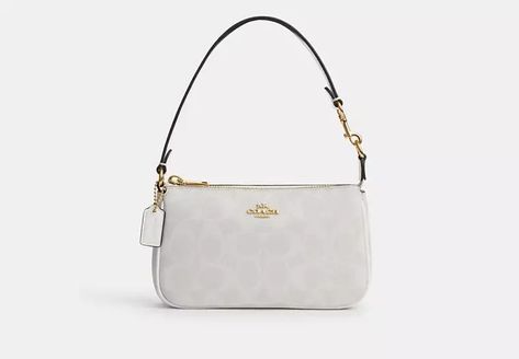 COACH®️ Outlet Official Site Coach Purses White, Coach Nolita 19 White, Nolita 19 Coach Outfit, Cute Coach Purses, Cute Purses For Women, Cute Coach Bags, Coach White Bag, Formal Bags, White Coach Bag