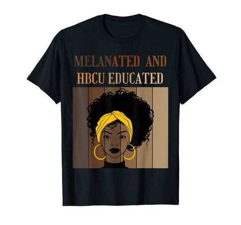 Black Afro, High School Graduation Party, College T Shirts, African American Women, Colleges And Universities, Classy Women, Black History Month, Black History, Branded T Shirts