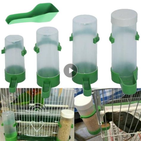 Pet Bird Drinker Feeder Food Spoon Bird Supplies Parrot Parakeet Automatic Water Cups Bottle Drinker Bird Accessories, Bird Supplies, Pet Bird, Parrot, Better Living, Pet, Water