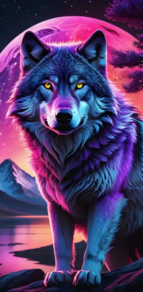 Wolf Moon Wallpaper, Lone Wolf Wallpaper, Fantasy Wolves, Batman Pictures, Fantasy Wolf, Wolf Photos, Wolf Spirit Animal, Wolf Wallpaper, Wild Wolf