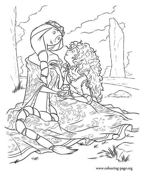 Wee Dingwall, Brave Elinor, Merida And Angus, Disney Colouring Pages, Moana Coloring, Brave Merida, Moana Coloring Pages, Disney Brave, Bear Coloring Pages