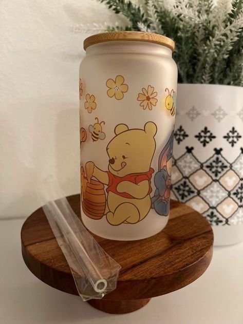 Winnie The Pooh Products, Winnie The Pooh Cup Ideas, Winnie The Pooh Glass Cup, Winnie The Pooh Cups, Winnie The Pooh Items, Winnie The Pooh Things, Winnie The Pooh Stuff, Winnie The Pooh Water Bottle, Winnie The Pooh Kitchen