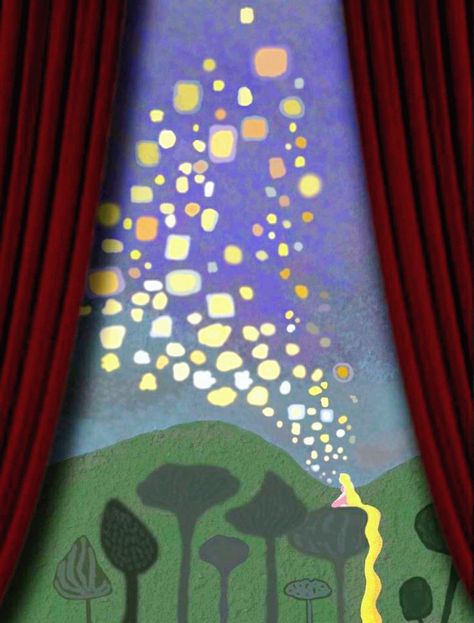 Tangled Wall Mural, Rapunzel Lights Scene, Rapunzel Room Aesthetic, Tangled Bedroom Aesthetic, Rapunzel Themed Room, Tangled Themed Room, Disney Hallway Decorations, Rapunzel Room Decor, Rapunzel Mural