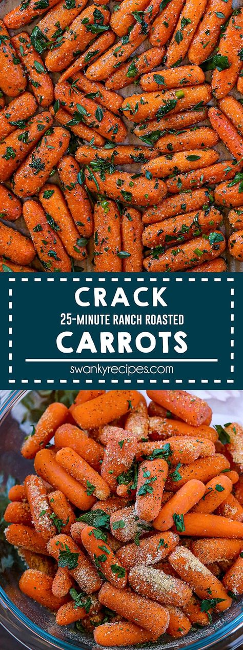 Oven Roasted Carrots, Easy Vegetable Recipes, Vegetable Side Dishes Recipes, Side Dishes Recipes, Desserts Vegan, Carrot Recipes, Veggie Side Dishes, Thanksgiving Side Dishes, Roasted Carrots