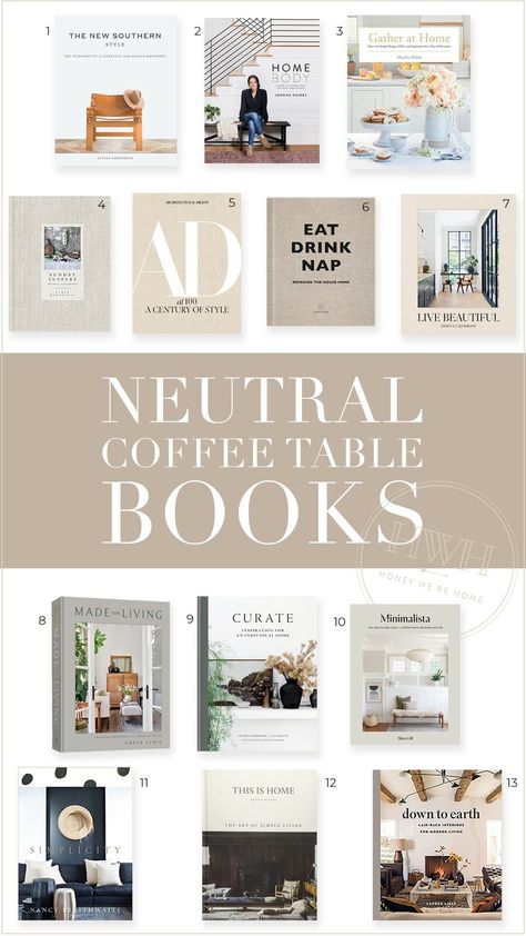 Home Body Joanna Gaines, Coffe Table Book, Neutral Coffee Table, Books Coffee Table, Best Coffee Table Books, Coffee Table Decor Living Room, Coffee Table Books Decor, Coffee Table Design Modern, Collected Interiors