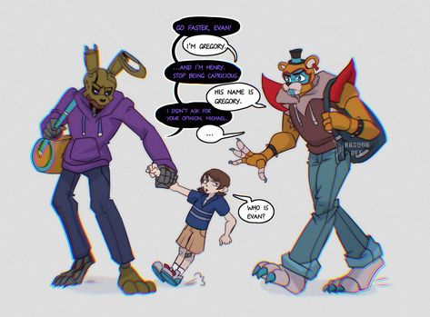 Gregory And Michael Fnaf, Fnaf Gregory Fanart, Fnaf Jumpscares, Fnaf Freddy, Fnaf Sb, Michael Afton, Afton Family, Animatronic Fnaf, Fnaf Comics