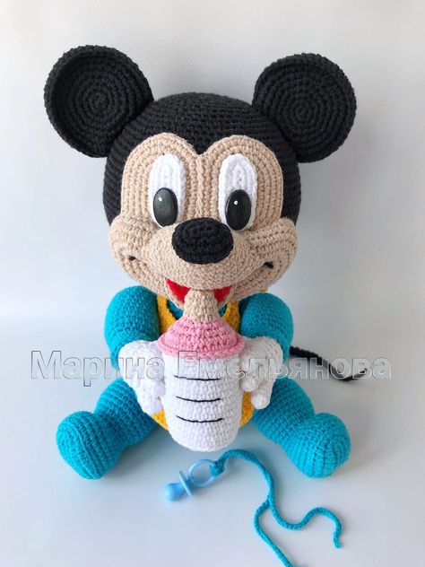 Crochet Patterns Marina Emelyanova📚and other masters. | 💙This is baby Mickey Mouse Mickey Crochet, Baby Mickey Mouse, Baby Mickey, Mini Mouse, Blue Hat, Crochet Ideas, Hat Pattern, Crochet Baby, The Next