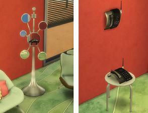 Mod The Sims - TS2 to TS4 - 60s Living Room Set