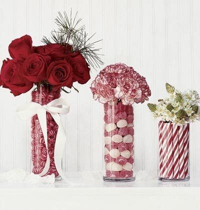 A Peppermint Christmas, a fabulous mix of red and white Christmas craft, gift, decorating, and treat ideas inspired by peppermint. Peppermint Christmas, Holiday Flower, 12 December, Holiday Centerpieces, Deco Floral, Noel Christmas, Candy Canes, Christmas Centerpieces, Christmas Deco