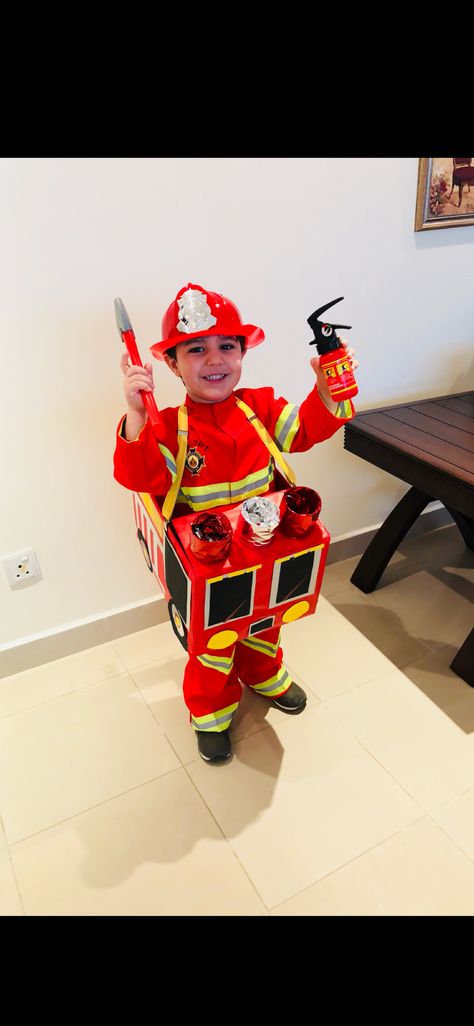 Firefighter costume kids Diy Firefighter Costume, Firefighter Costume Kids, Costumes 2024, Firefighter Costume, Fire Fighters, September 23, School Outfit, Kids Costumes, Best Part Of Me