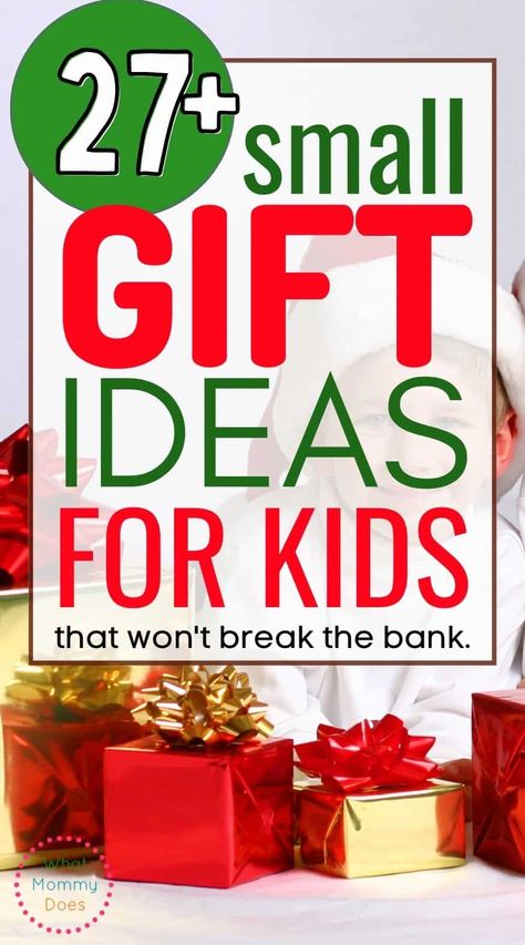 Do you want to get a kid you love a great birthday or Christmas gift that doesn't cost too much? Here are 27 amazing little low-cost gifts that every child will love! | #Christmasgiftideas #giftsforkids #stockingstufferideas #smallgiftideas #inexpensivegifts #lowcostgifts Mini Gifts For Kids, School Christmas Gifts For Classmates, Small Gifts For Kids Christmas, Kids Gift Ideas For Christmas, Inexpensive Christmas Gifts For Kids, Christmas Gift Box Ideas For Kids, Christmas Kids Gift Ideas, Gothic Tailcoat, Children Gift Ideas