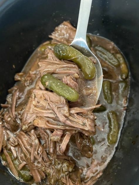 Pot Roast Gluten Free, Dill Pickle Roast, Dill Pickle Pot Roast, Pickle Roast, Pickle Pot Roast, Flavorful Pot Roast, Brown Gravy Packet, Gravy Packet, Classic Pot Roast