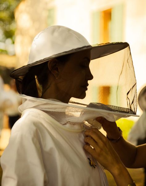 Angelina Jolie Will Return to Cambodia in 2022 to Establish Next Women for Bees Program Angelina Jolie Bees, Bee Keeper Aesthetic, Bee Keeping Aesthetic, Bee Conservation, The Godmother, Honey Photography, Women Education, Honey Brand, Backyard Beekeeping