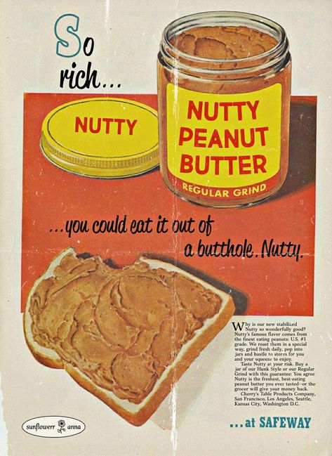 Cherry Cheesecake, Cookie Dough Cafe, Baking Ingredients, Vintage Postcards, Vintage Ads, Vintage Advertisements, Cookie Dough, Vintage Posters, Peanut Butter